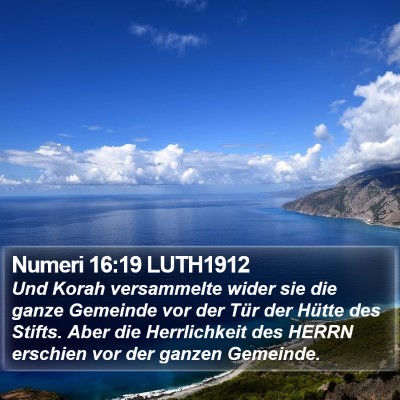 Numeri 16:19 LUTH1912 Bible Verse Image