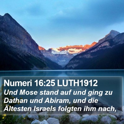 Numeri 16:25 LUTH1912 Bible Verse Image
