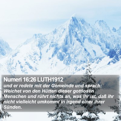 Numeri 16:26 LUTH1912 Bible Verse Image