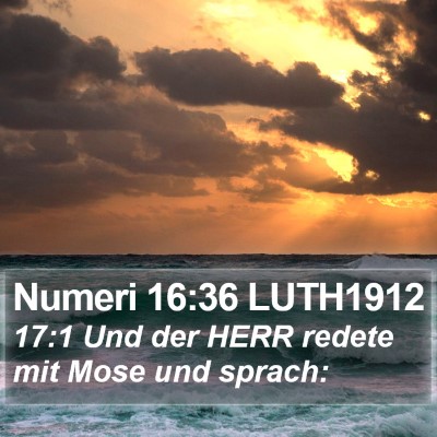 Numeri 16:36 LUTH1912 Bible Verse Image