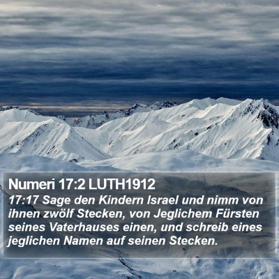 Numeri 17:2 LUTH1912 Bible Verse Image