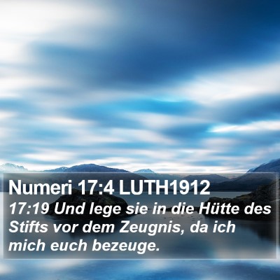 Numeri 17:4 LUTH1912 Bible Verse Image