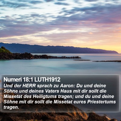 Numeri 18:1 LUTH1912 Bible Verse Image