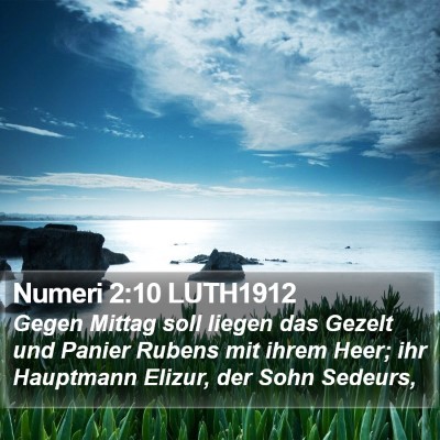 Numeri 2:10 LUTH1912 Bible Verse Image