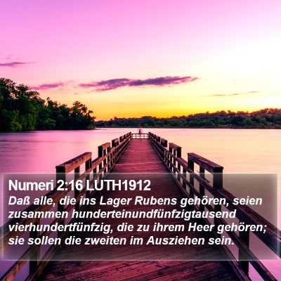 Numeri 2:16 LUTH1912 Bible Verse Image
