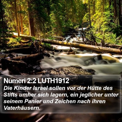 Numeri 2:2 LUTH1912 Bible Verse Image