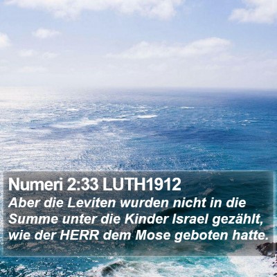 Numeri 2:33 LUTH1912 Bible Verse Image