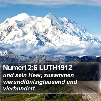 Numeri 2:6 LUTH1912 Bible Verse Image