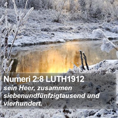 Numeri 2:8 LUTH1912 Bible Verse Image