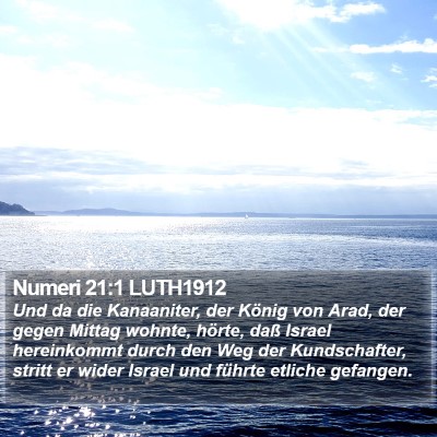 Numeri 21:1 LUTH1912 Bible Verse Image
