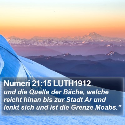 Numeri 21:15 LUTH1912 Bible Verse Image