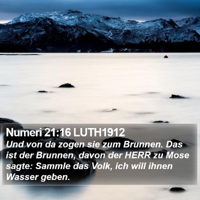 Numeri 21:16 LUTH1912 Bible Verse Image