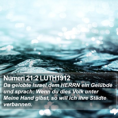 Numeri 21:2 LUTH1912 Bible Verse Image