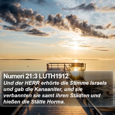 Numeri 21:3 LUTH1912 Bible Verse Image
