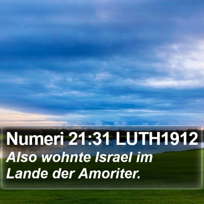 Numeri 21:31 LUTH1912 Bible Verse Image