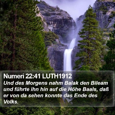 Numeri 22:41 LUTH1912 Bible Verse Image