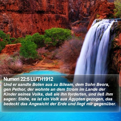 Numeri 22:5 LUTH1912 Bible Verse Image
