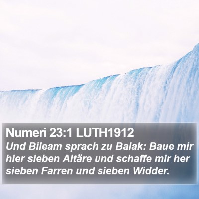 Numeri 23:1 LUTH1912 Bible Verse Image