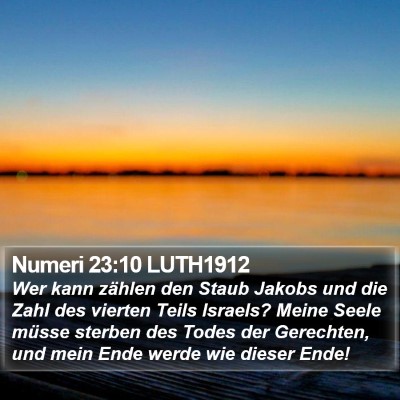 Numeri 23:10 LUTH1912 Bible Verse Image