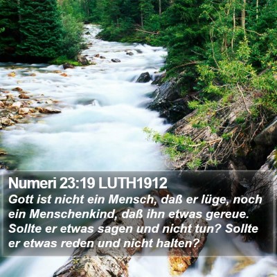 Numeri 23:19 LUTH1912 Bible Verse Image