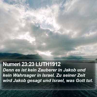 Numeri 23:23 LUTH1912 Bible Verse Image