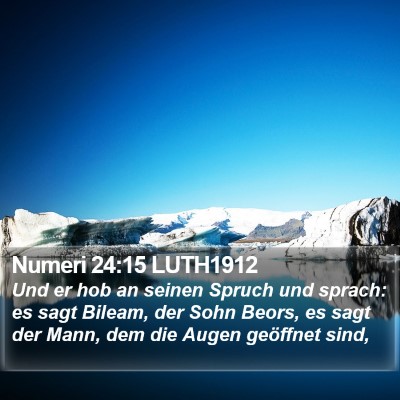 Numeri 24:15 LUTH1912 Bible Verse Image