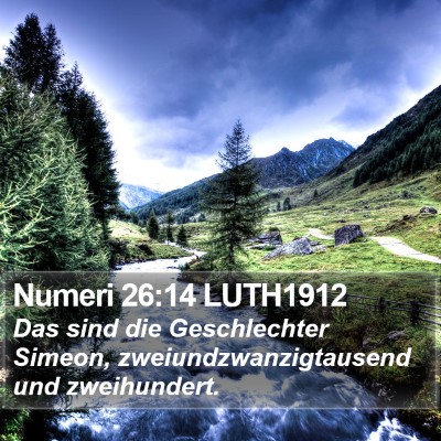 Numeri 26:14 LUTH1912 Bible Verse Image