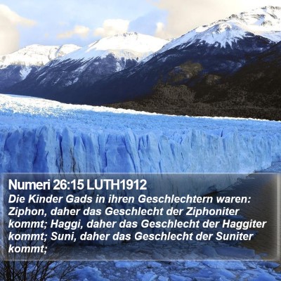 Numeri 26:15 LUTH1912 Bible Verse Image