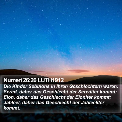 Numeri 26:26 LUTH1912 Bible Verse Image