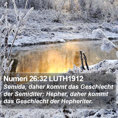 Numeri 26:32 LUTH1912 Bible Verse Image