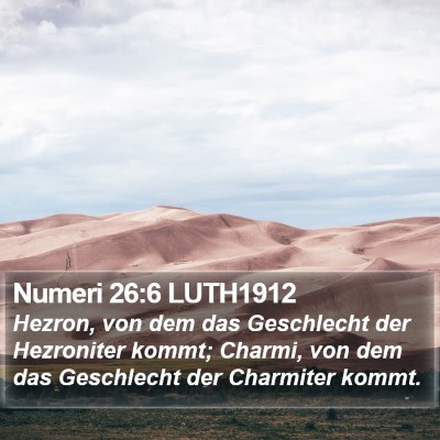 Numeri 26:6 LUTH1912 Bible Verse Image