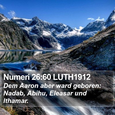 Numeri 26:60 LUTH1912 Bible Verse Image