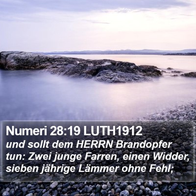 Numeri 28:19 LUTH1912 Bible Verse Image
