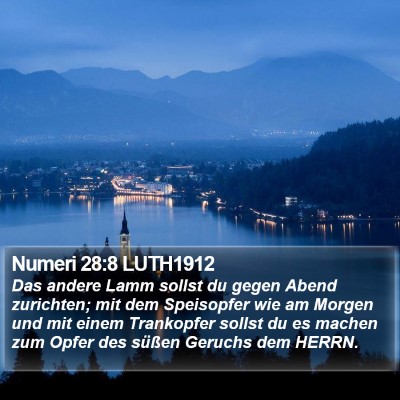 Numeri 28:8 LUTH1912 Bible Verse Image