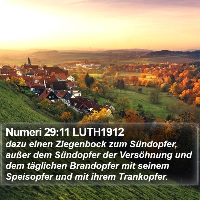 Numeri 29:11 LUTH1912 Bible Verse Image