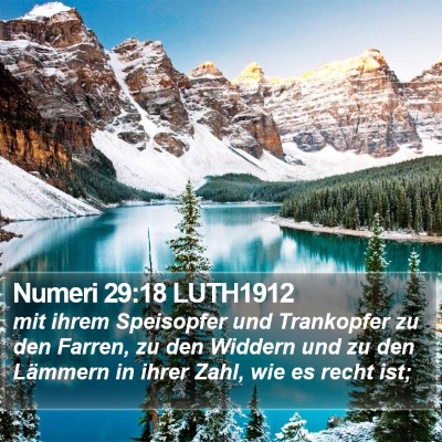 Numeri 29:18 LUTH1912 Bible Verse Image