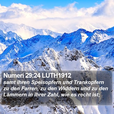 Numeri 29:24 LUTH1912 Bible Verse Image