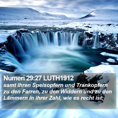 Numeri 29:27 LUTH1912 Bible Verse Image