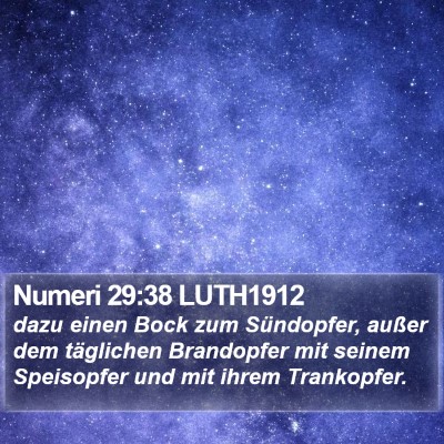 Numeri 29:38 LUTH1912 Bible Verse Image