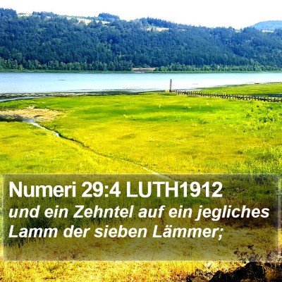 Numeri 29:4 LUTH1912 Bible Verse Image