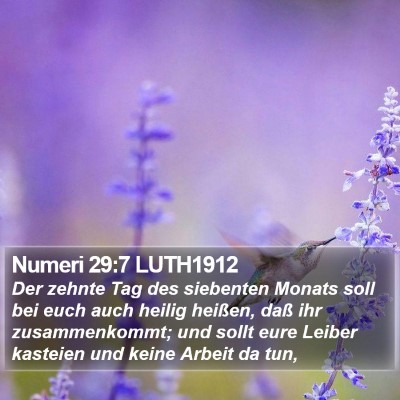 Numeri 29:7 LUTH1912 Bible Verse Image
