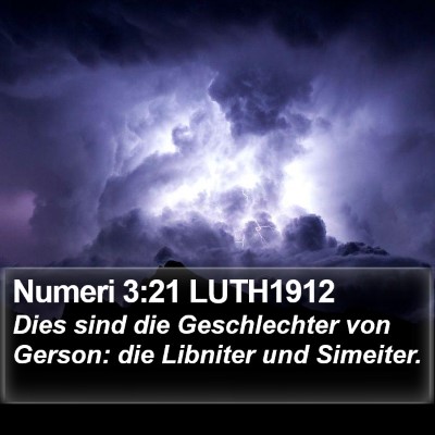 Numeri 3:21 LUTH1912 Bible Verse Image