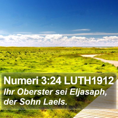 Numeri 3:24 LUTH1912 Bible Verse Image
