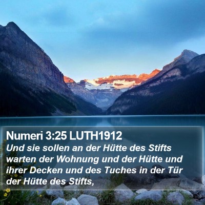 Numeri 3:25 LUTH1912 Bible Verse Image