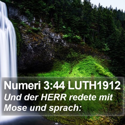 Numeri 3:44 LUTH1912 Bible Verse Image