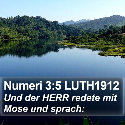 Numeri 3:5 LUTH1912 Bible Verse Image