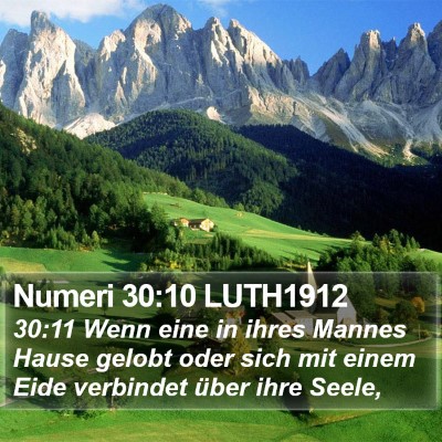 Numeri 30:10 LUTH1912 Bible Verse Image