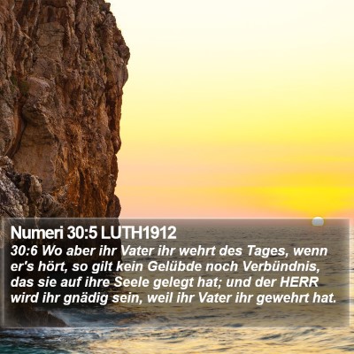 Numeri 30:5 LUTH1912 Bible Verse Image