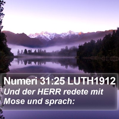 Numeri 31:25 LUTH1912 Bible Verse Image