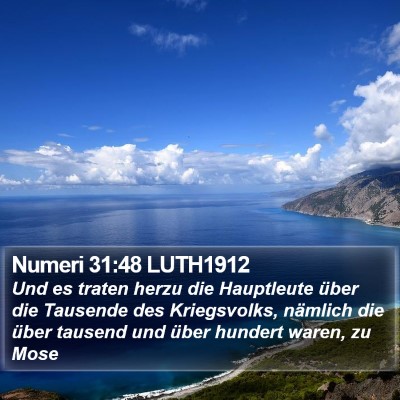 Numeri 31:48 LUTH1912 Bible Verse Image
